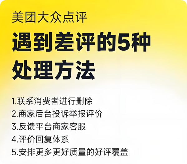 一個(gè)差評(píng)讓美團(tuán)點(diǎn)評(píng)店鋪一月業(yè)績(jī)暴跌50%！